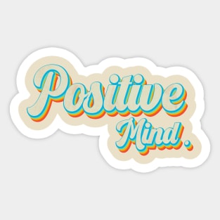 vintage color positive mind Sticker